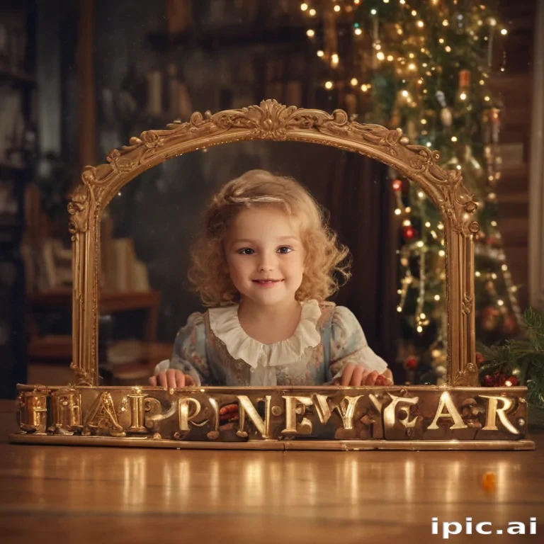 happy new year vintage