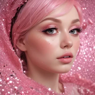pink glitter aesthetic