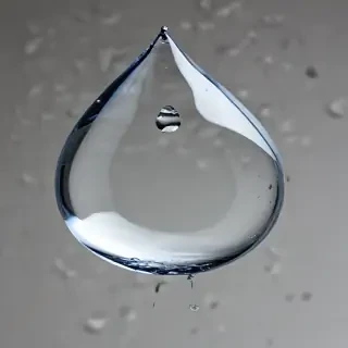 transparent water drop
