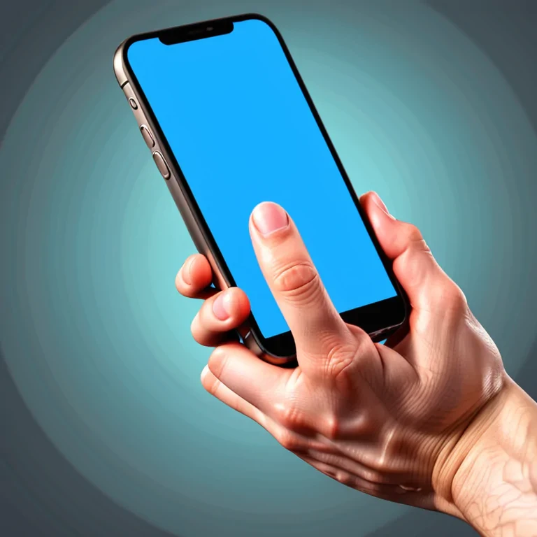 hand holding phone png