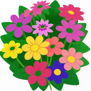 cartoon flowers png