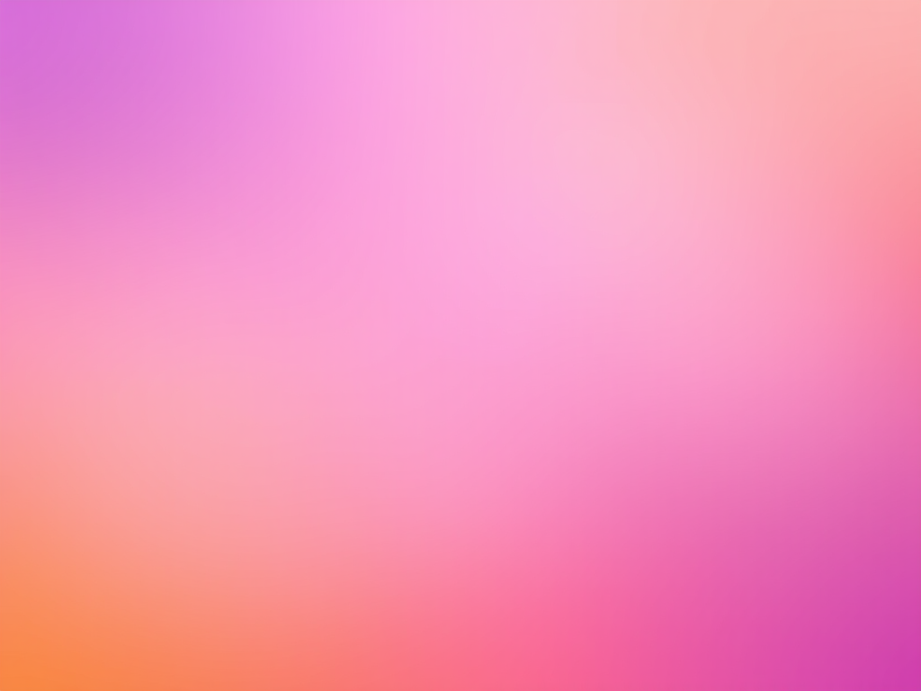 Create a smooth gradient background transitioning from deep purple to vibrant orange with a soft focus, using a DSLR camera at f/4 aperture, ISO 100, and a shutter speed of 1/60 seconds, captured from a high-angle view with a wide-angle lens to enhance image quality.