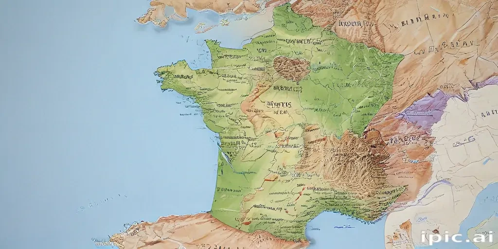 map of france