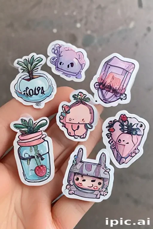 aesthetic transparent stickers