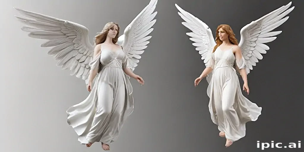 clipart of angels with wings
