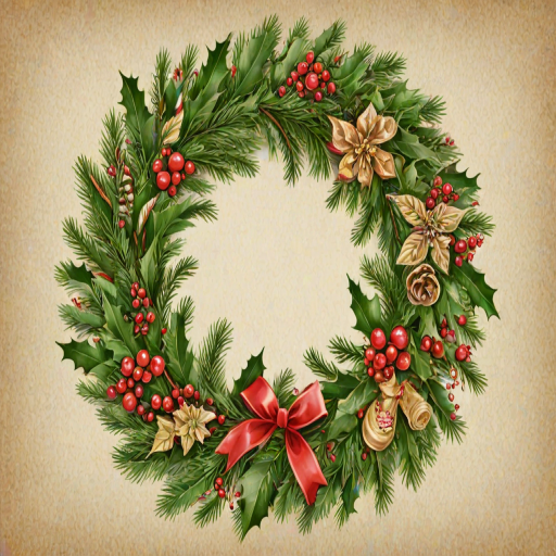 christmas wreath clip art