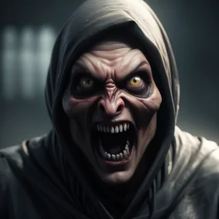 scary face