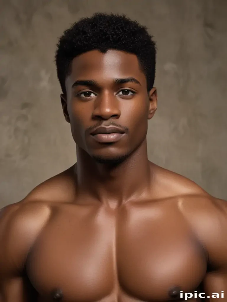 black male shirtless