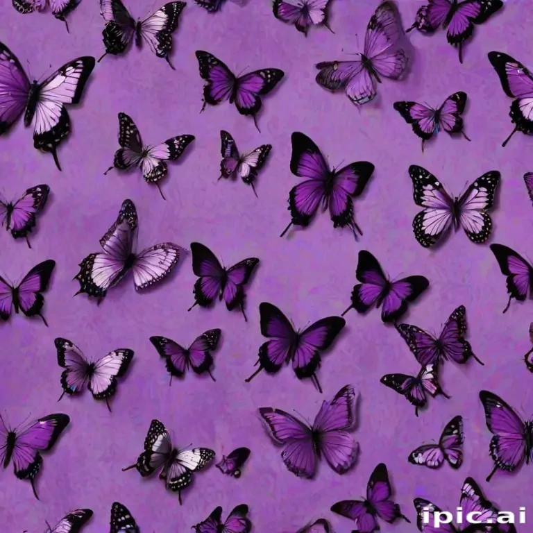purple butterflies wallpaper