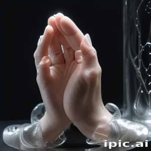 transparent praying hands