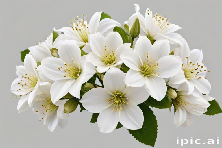 white flowers png transparent