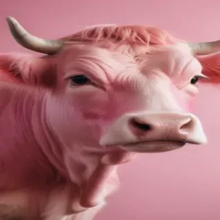 pink cow wallpaper