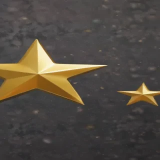 gold star sticker png