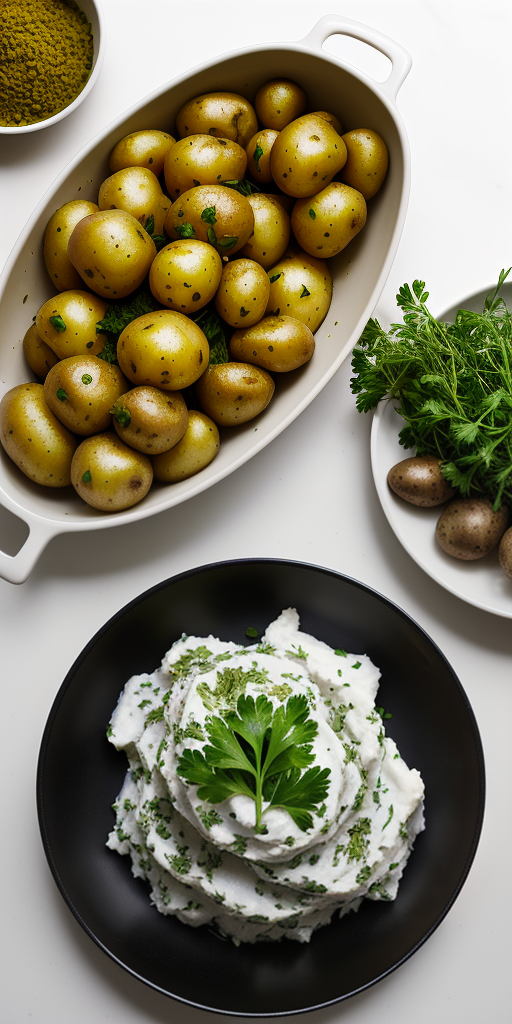 herb in many potato dishes