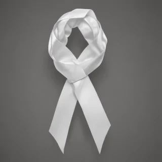white ribbon png