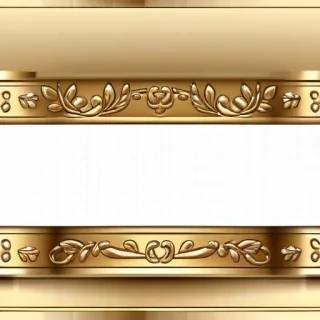 transparent background gold border