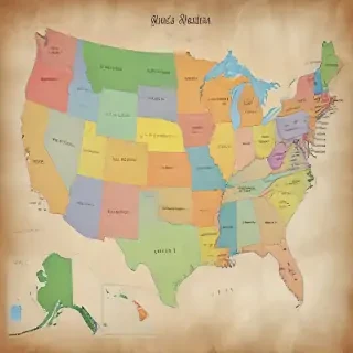 map of usa states