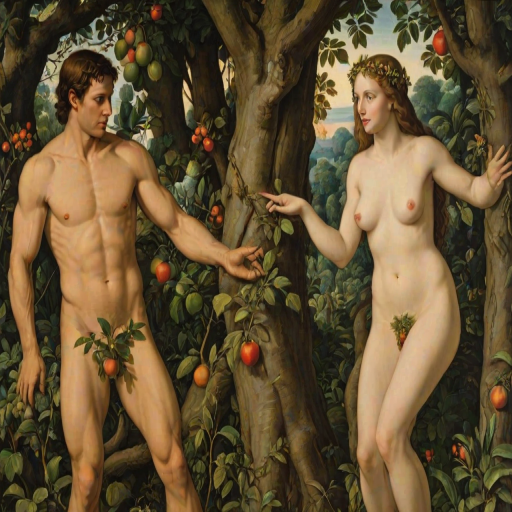 pictures of adam and eve