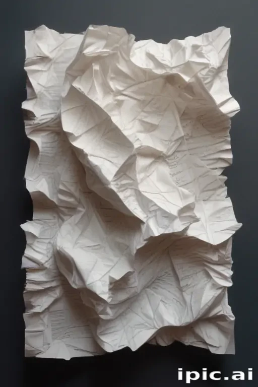 crumpled up paper