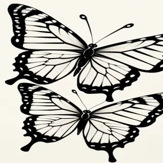 butterfly drawign
