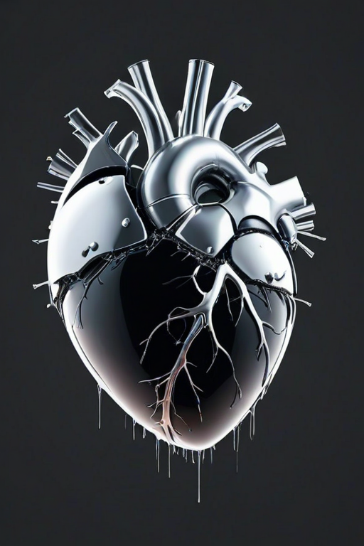 transparent broken heart