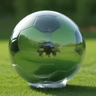 transparent soccer ball