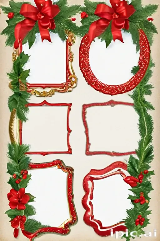 christmas clip art frames