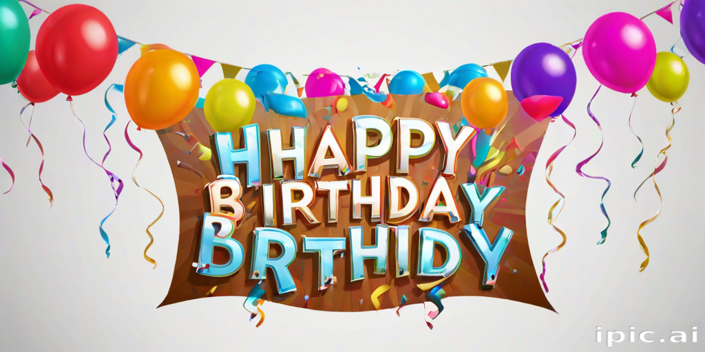 happy birthday banner png