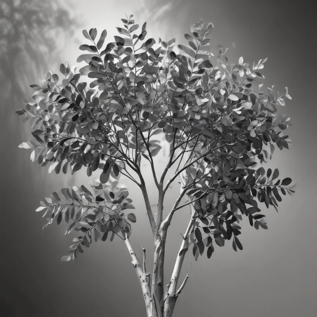 eucalyptus clipart black and white