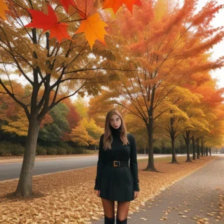 fall leaves aesthetic