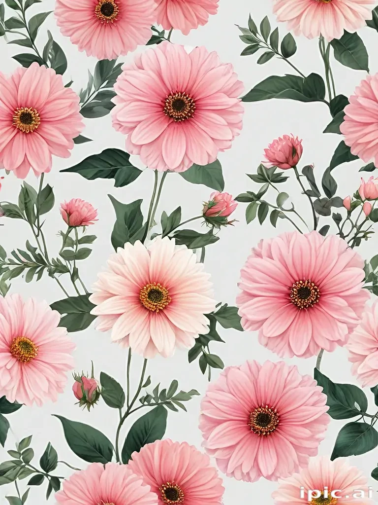 aesthetic flowers transparent background