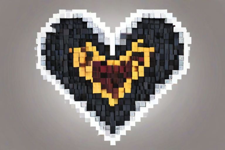 pixelated heart png
