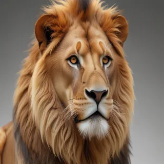 transparent lion