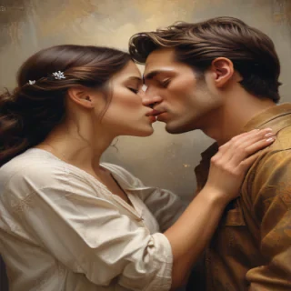 kissing png