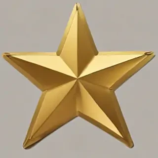 gold star sticker png