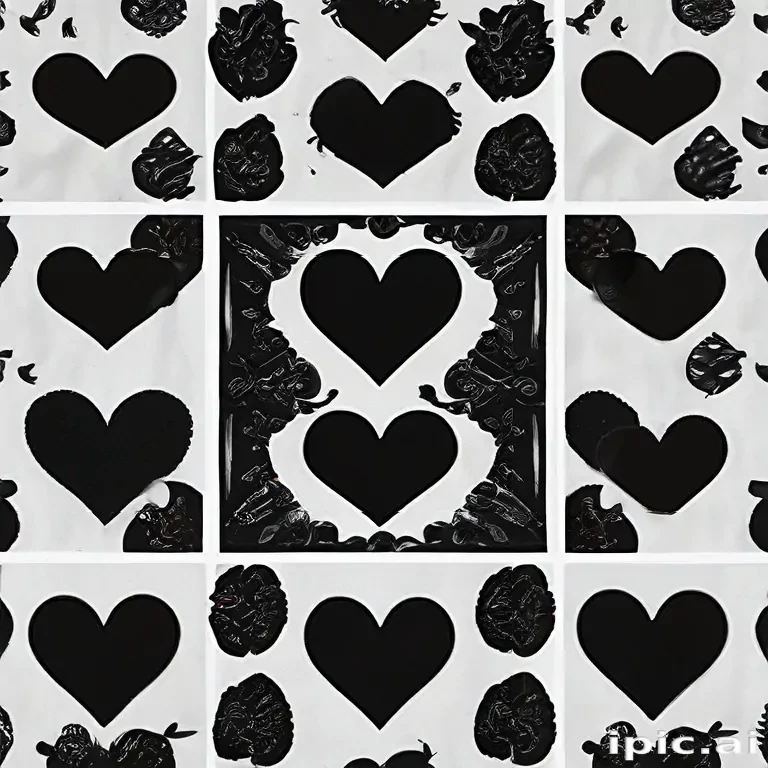 black heart aesthetic