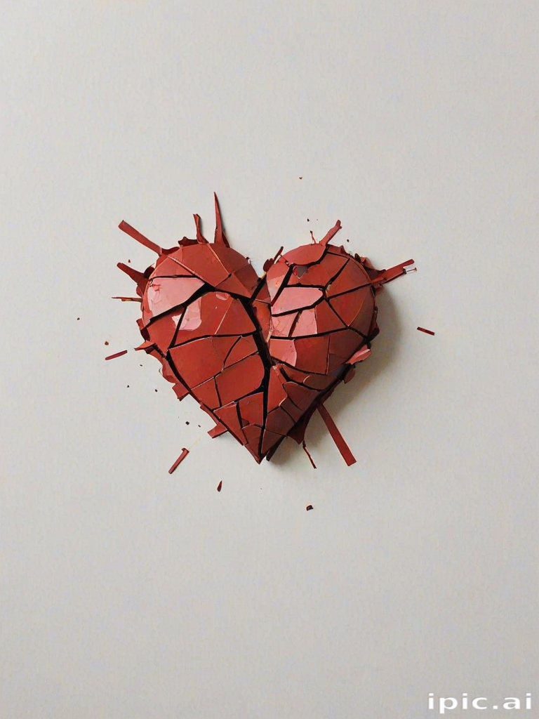 broken heart aesthetic
