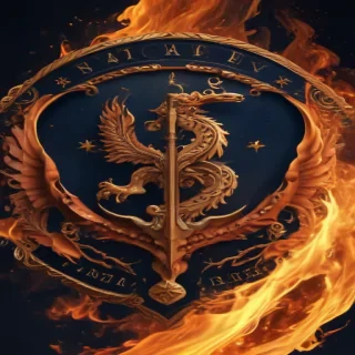 navy background