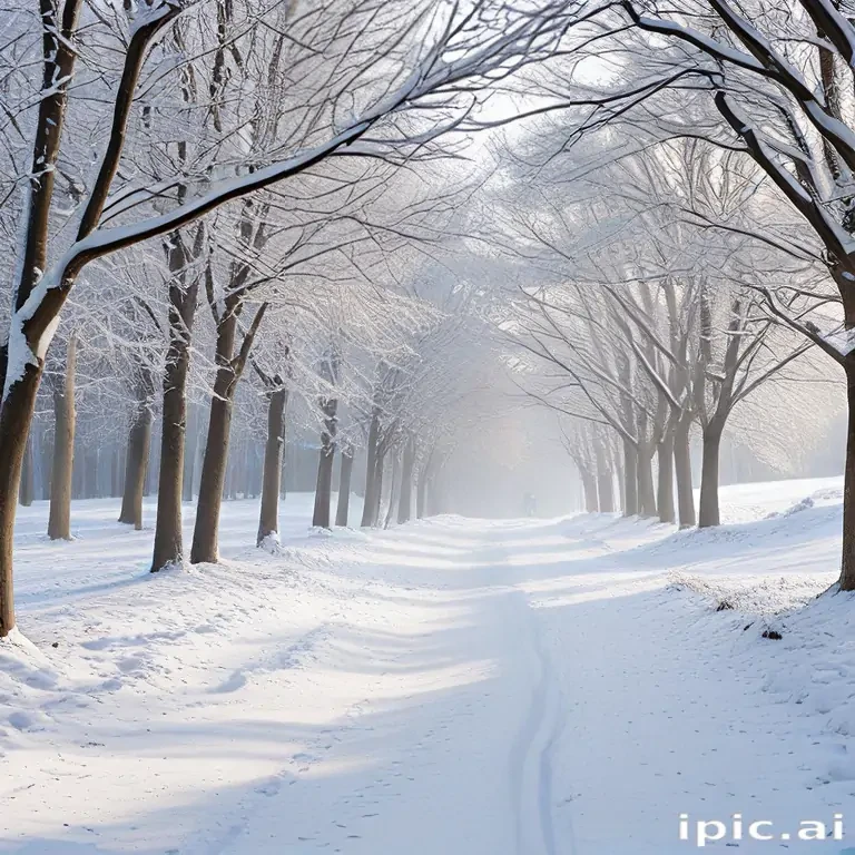 winter zoom background
