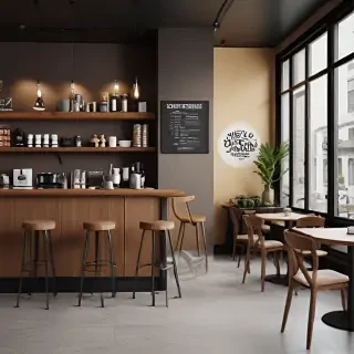 coffee shop mockup