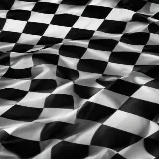 black and white checkered background