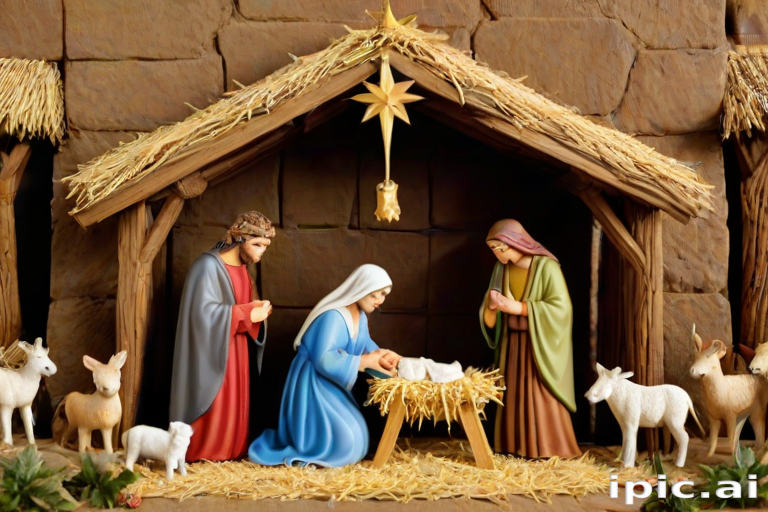 free christmas nativity scene