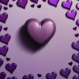 purple heart aesthetic