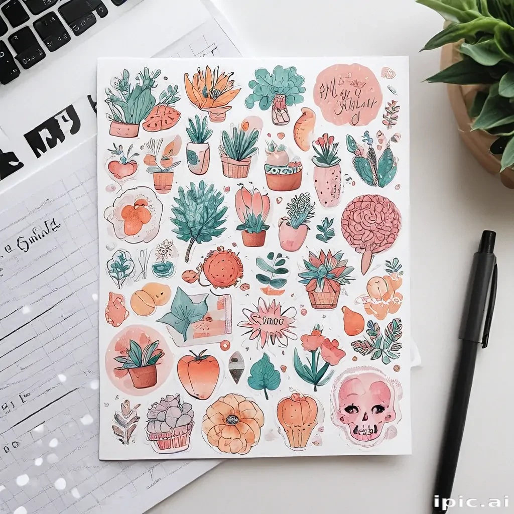 printable sticker aesthetic