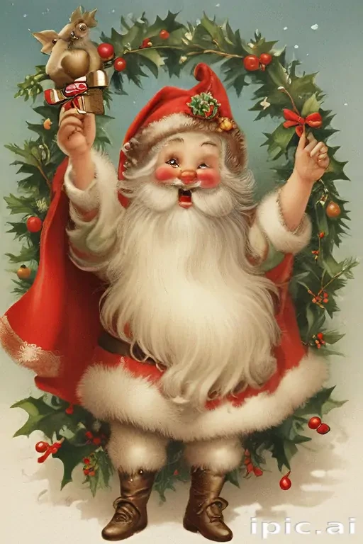 vintage merry christmas image
