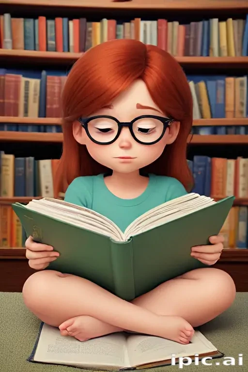reading cartoon