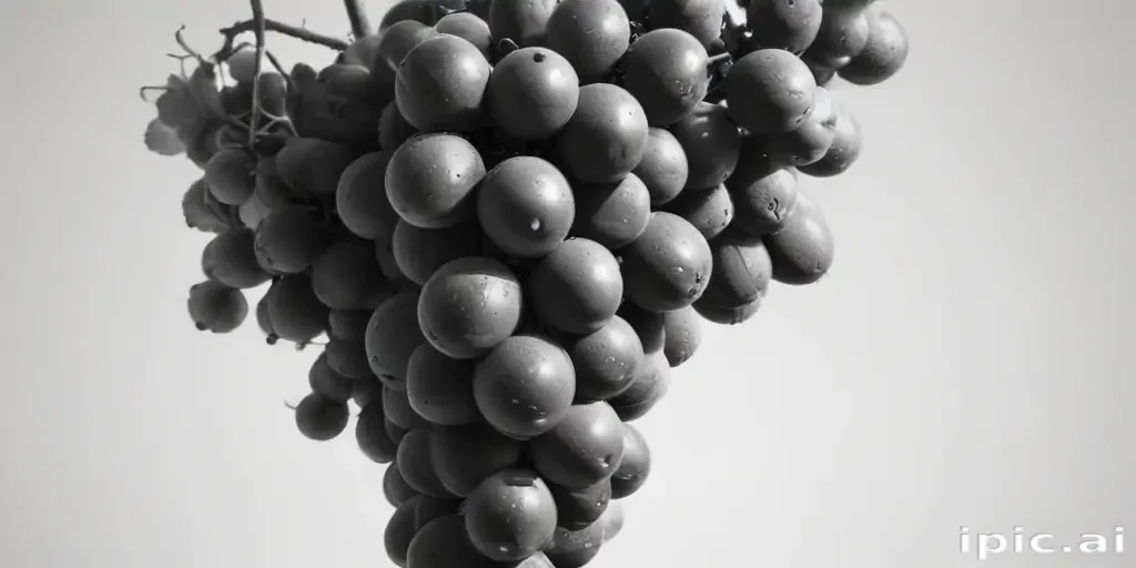 grapes clipart black and white