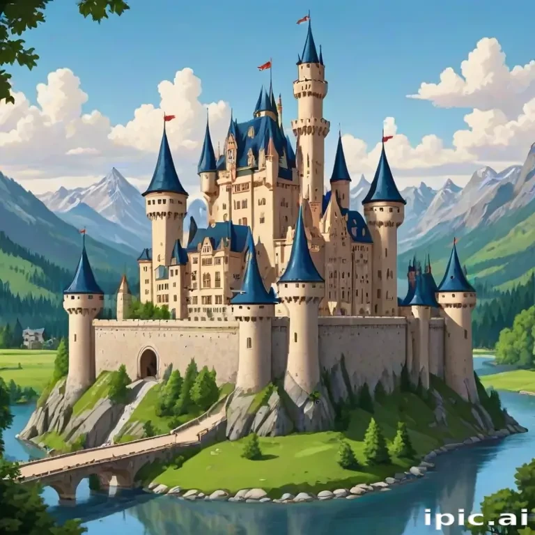 castle in cartoon