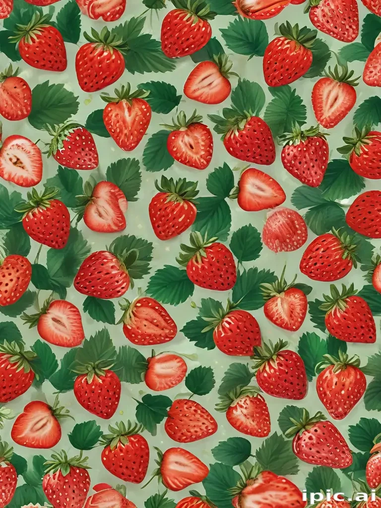 strawberry wallpaper aesthetic