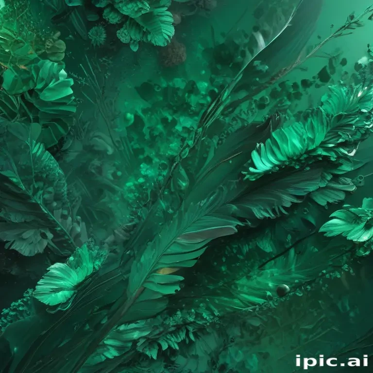 emerald green background